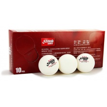 紅雙喜DHS 新款40+新材料有縫乒乓球 賽頂三星 10只裝 更圓更耐用