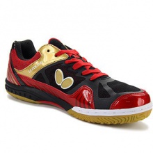 蝴蝶BUTTERFLY 專業(yè)運(yùn)動球鞋 LEZOLINE-1 0102 紅黑戰(zhàn)靴