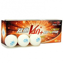 雙魚DOUBLEFISH  新材料ABSV40+展翅一星乒乓球  10個裝