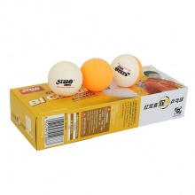 紅雙喜DHS 新款40+雙色乒乓球（黃白色）雙色球10粒裝