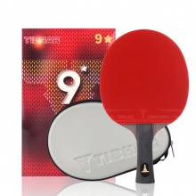 挺拔Tibhar 九星成品拍  5+2結(jié)構(gòu)（雙面反膠+乒乓球2粒+硬質(zhì)單拍套）