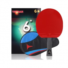 挺拔Tibhar 六星成品拍 5+2內(nèi)置結(jié)構(gòu)（雙面反膠+乒乓球2粒+葫蘆單拍套）