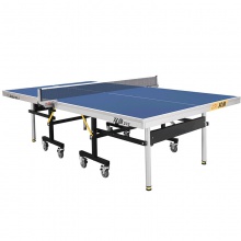 雙魚DOUBLEFISH  233單折移動式藍臺面乒乓球臺球桌
