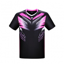 挺拔Tibhar 01914A 專業(yè)運(yùn)動(dòng)圓領(lǐng)衫 綻放（黑粉色）