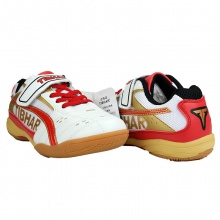 挺拔Tibhar 01920 白/紅 專業(yè)兒童乒乓球運動鞋