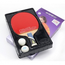 雙魚Doublefish 5A+ 乒乓球成品拍 雙面反膠 5+2內置結構