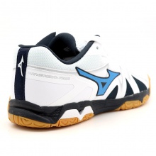 美津濃Mizuno 81GA211027 專業(yè)乒乓球鞋 白藍色 WAVE MEDAL RISE