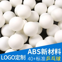 【定制】俱樂(lè)部定制新材料40+乒乓球訓(xùn)練球 可設(shè)計(jì)LOGO 白色