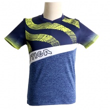 斯帝卡Stiga CA-0551 運(yùn)動(dòng)T恤 乒乓球比賽服 熒光綠/藏青色