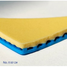 銀河Yinhe 月球12 乒乓球套膠無機澀性反膠 藍色（附贈銀河紫三星有縫乒乓球1盒）