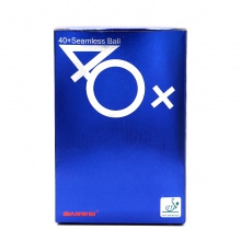 三維Sanwei 新材料40+無(wú)縫三星乒乓球 藍(lán)盒國(guó)際版 6粒裝