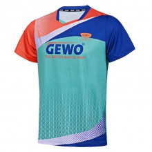 杰沃GEWO FN08 炫彩 捷沃專業(yè)乒乓球服運動T恤 印花比賽服  馬卡龍色
