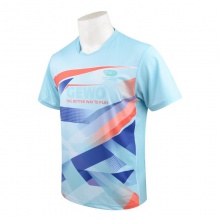 杰沃GEWO FN07 舞動(dòng) 捷沃專業(yè)乒乓球服運(yùn)動(dòng)T恤 印花比賽服 湖藍(lán)色