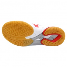 美津濃Mizuno 81GA220521 9代 專業(yè)乒乓球運(yùn)動(dòng)鞋 白紅/銀色