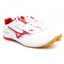 美津濃Mizuno 81GA220521 9代 專業(yè)乒乓球運(yùn)動(dòng)鞋 白紅/銀色