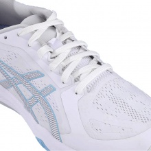 亞瑟士Asics DYNAFEATHER 1073A064-100 專業(yè)輕便耐磨男女乒乓球鞋 白青色