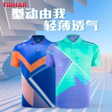 挺拔TIBHAR 致勝2.0 01101乒乓球服夏季透氣T恤短袖乒乓球運動服訓(xùn)練服