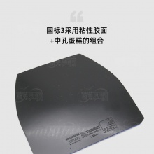 三維Sanwei 國標(biāo)3 標(biāo)靶國家隊版第三代 專業(yè)乒乓球粘性反膠套膠藍海綿