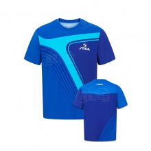 斯帝卡Stiga CA-131A 拼色印花款 運(yùn)動(dòng)T恤吸濕排汗速干透氣乒乓球衣比賽服 4色可選