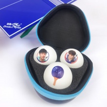 雙魚(yú)Doublefish劉詩(shī)雯林高遠(yuǎn)肖像乒乓球 收藏紀(jì)念比賽訓(xùn)練球官方正品 送球盒