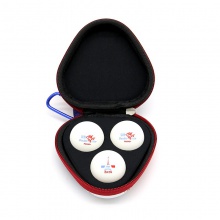 雙魚Doublefish 巴黎珍藏球雙標(biāo)乒乓球3個(gè)裝精美球盒