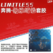 七二九729 奔騰系列 無極儲能藍白海綿 雙色雙能海綿粘性反膠套膠