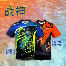 世奧得Sword 戰(zhàn)神 專業(yè)運動球衣乒乓球服短袖運動T恤速干透氣吸濕排汗