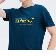 Butterfly蝴蝶乒乓球服BWH845純棉文化衫休閑圓領(lǐng)衫3色可選