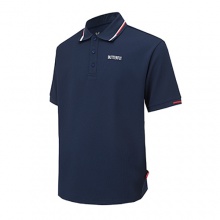 Butterfly蝴蝶乒乓球服BWH285男士休閑polo衫速干輕薄透氣藏藍(lán)色