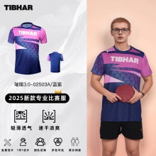 TIBHAR挺拔 璀璨3.0 02503乒乓球服夏季透氣T恤短袖乒乓球運動服訓(xùn)練服