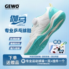 GEWO杰沃乒乓球鞋伽馬碳板氫質球鞋透氣耐磨輕量型男款女款運動鞋