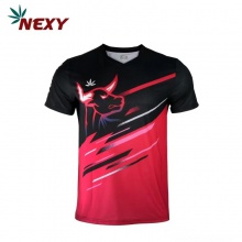 NEXY耐仕乒乓球服金牛座專業(yè)運動短袖T恤清涼透氣速干面料雙色可選