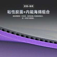Sanwei三維國標(biāo)靶紫金王朝專業(yè)乒乓球膠皮內(nèi)能海綿粘性反膠套膠