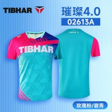 Tibhar挺拔乒乓球服男女短袖球衣比賽服璀璨4.0速干透氣運(yùn)動(dòng)短袖02613 