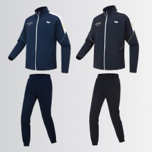 Butterfly蝴蝶乒乓球服WSW432運(yùn)動(dòng)套服長袖秋冬款乒乓球外套雙色可選（長袖+長褲）