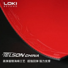 LOKI雷神毒刺中國乒乓球膠皮高彈內能正手用半粘半澀反膠套膠