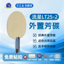 METEOR流星LT25-2乒乓球底板5+2外置芳碳快攻弧圈乒乓球拍底板