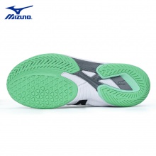 Mizuno美津濃乒乓球鞋81GA220562美津濃9代專業(yè)乒乓球運動鞋 白/青綠色