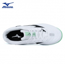 Mizuno美津濃乒乓球鞋81GA220562美津濃9代專業(yè)乒乓球運動鞋 白/青綠色