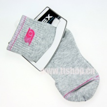 陽光SUNFLEX 新款 女式運動襪乒乓球襪子短襪S0210 灰色