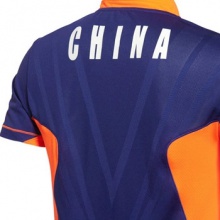 2015蘇州世乒賽李寧LINING國(guó)服 乒乓球短袖AAYK317-2（橘黃色）帶一枚國(guó)旗