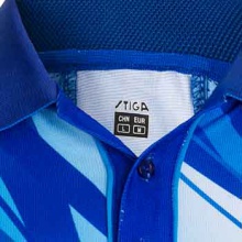 斯帝卡STIGA 專業(yè)轉(zhuǎn)移印花比賽T恤 賽場服 藍(lán)色CA-23121
