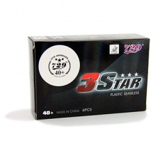 729  三星乒乓球 黑標(biāo)新材料40+無縫乒乓球 6只裝